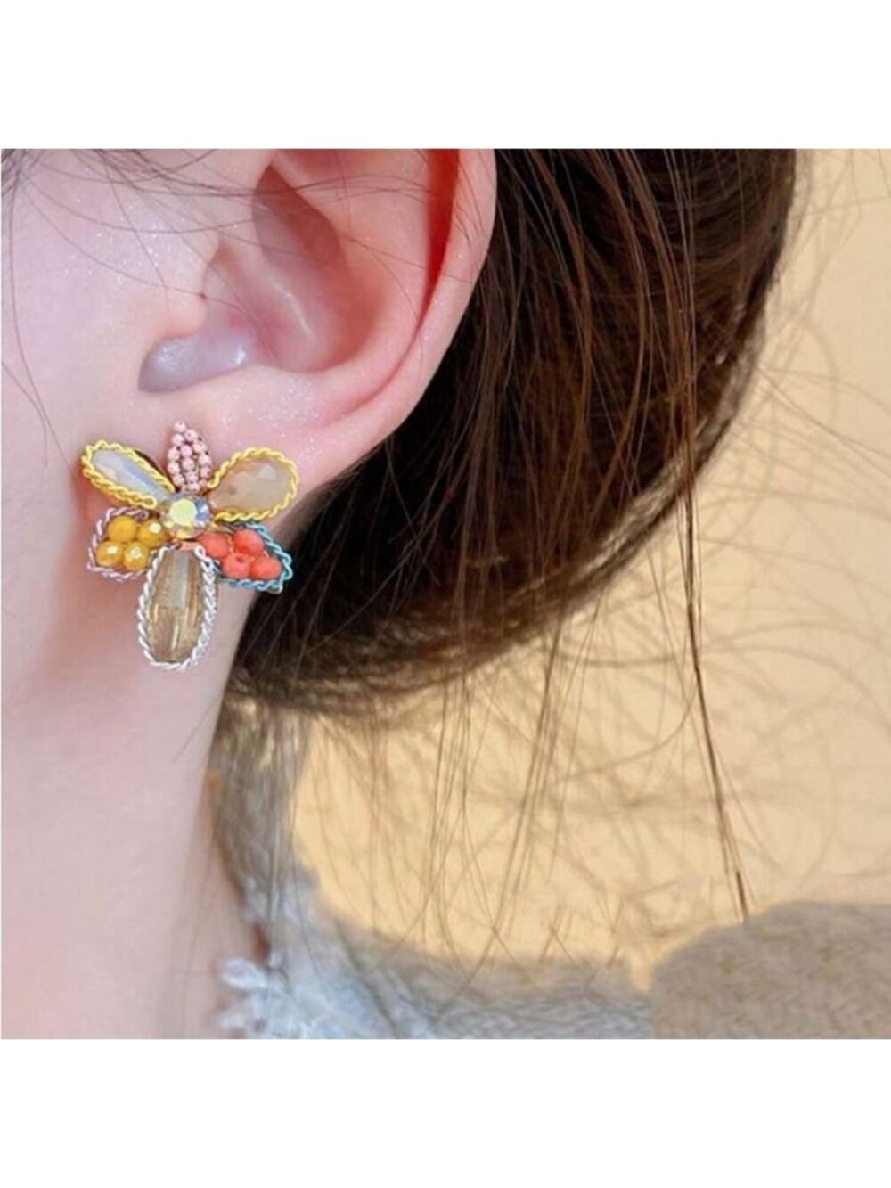 Bohemian stud earrings A483